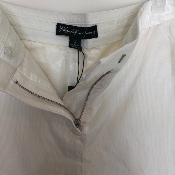 Elizabeth and James Women'  Ivory Ankle Pants NWT - Picture 7 of 7